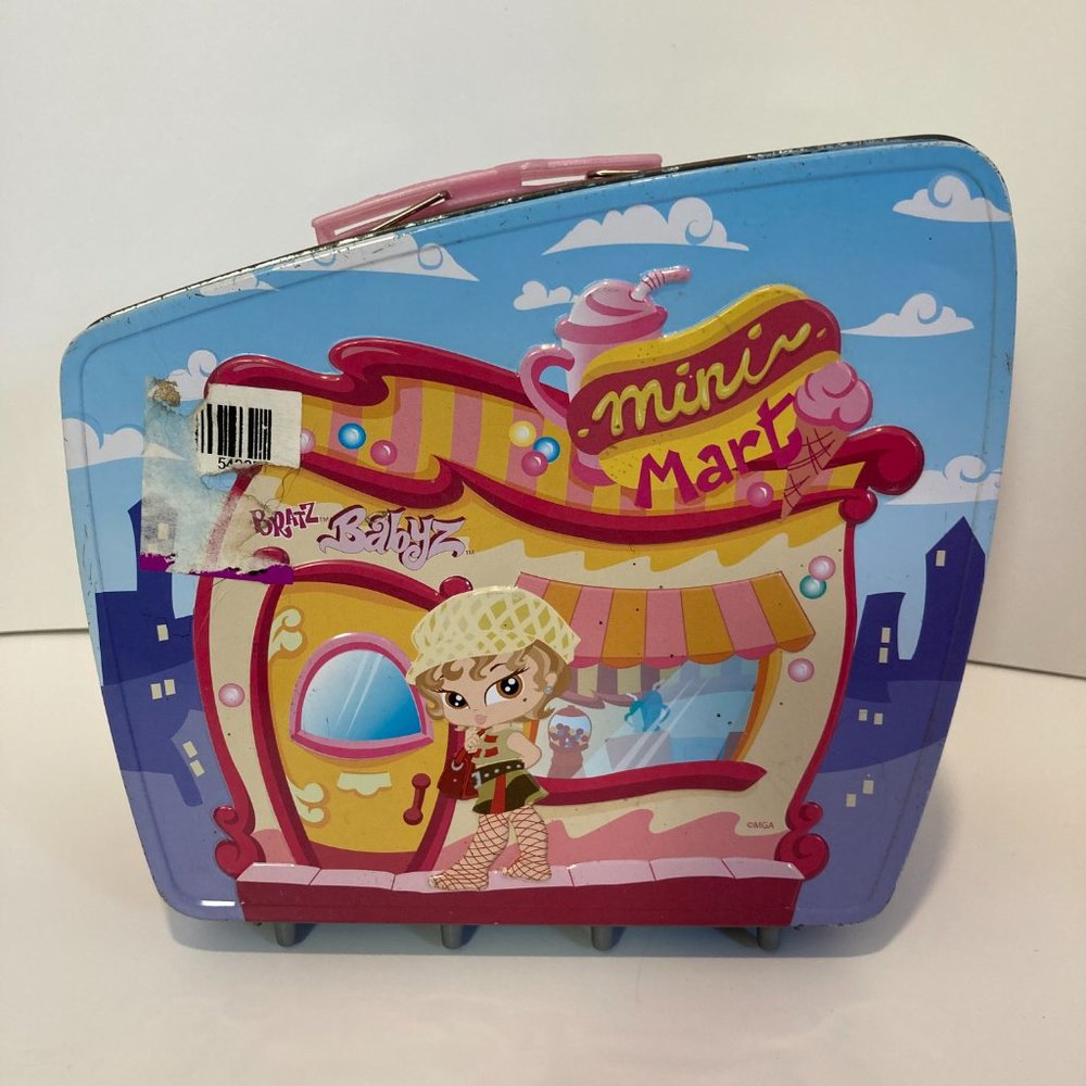 5/$25 Vintage Bratz Babyz Play Tin Case MGA Y2K Mini Mart Playset Lunchbox